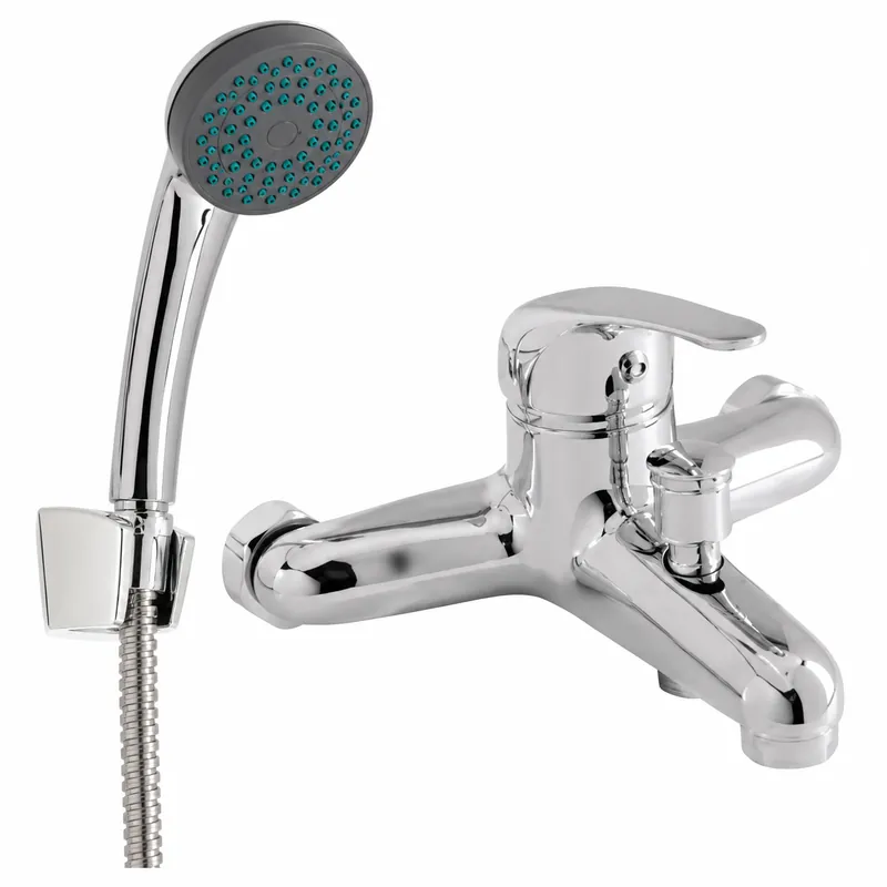 Mezcladora P/ Ducha Monomando Pesada (Incluye Manguera Y Ducha Tipo Telefono)