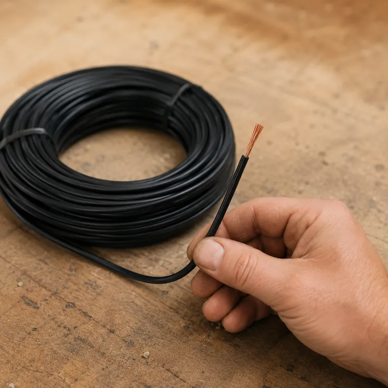 Alambre Electrico Awg Thnn #14 Negro — vista 3