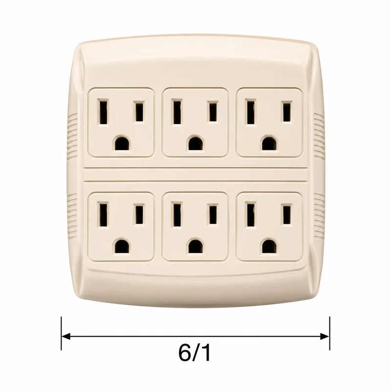 Adaptador Multiple Enchufe 6/1 U63 — vista 3