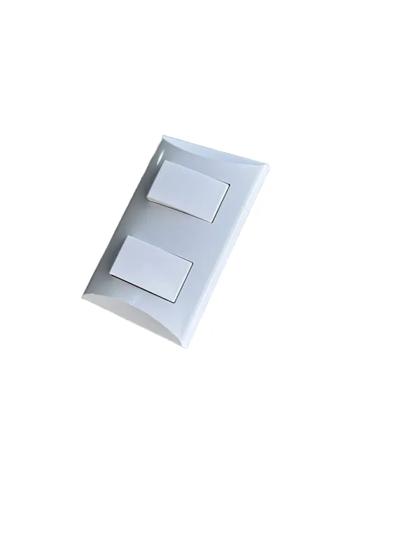 Interruptor Blanco Doble Ea-02 (Caj.10 ) — vista 2
