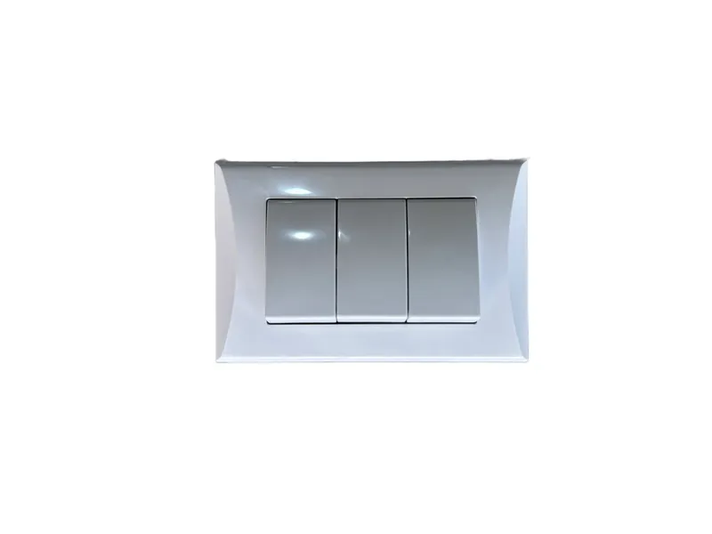 Interruptor Blanco Triple Ea-03 (Caj. 10) — vista 2