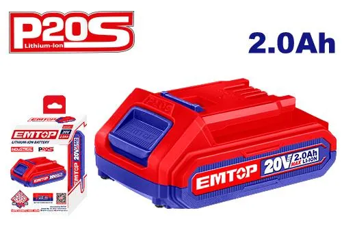 Bateria Recargable P20s 2.0ah Emtop