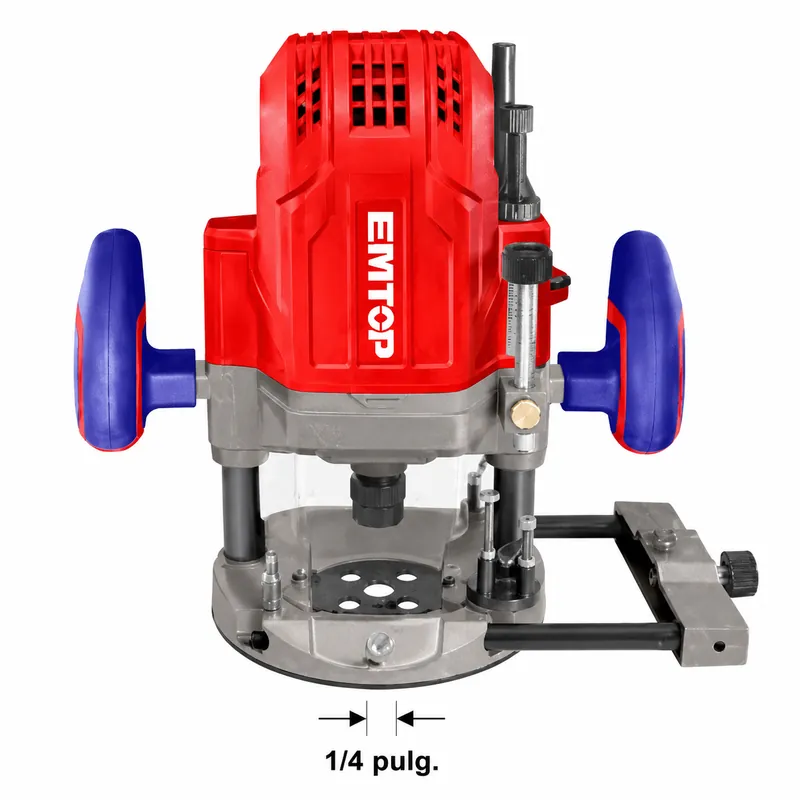 Router Electrico 1600w 1/4"-1/2" 22000rpm Emtop — vista 4