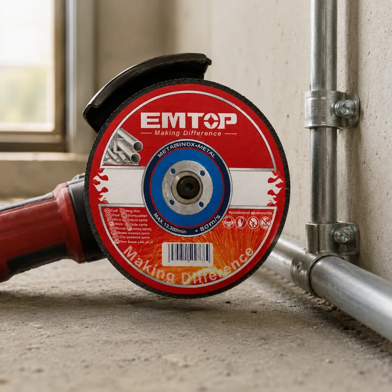 Disco Abrasivo Corte 115mm(4 1/2") X 1.2mm(3/64") X 22.2mm(7/8") C/Plano E Inox Emtop (Set. 50/1) Set 50 — vista 3