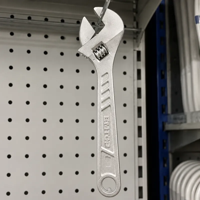 Llave Ajustable 8" Mango De Goma Emtop (Caj.6) — vista 2