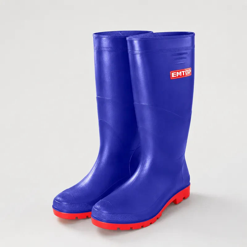 Botas Goma P/Lluvia Pvc/Nitrilo Impermb. Size 43 Emtop