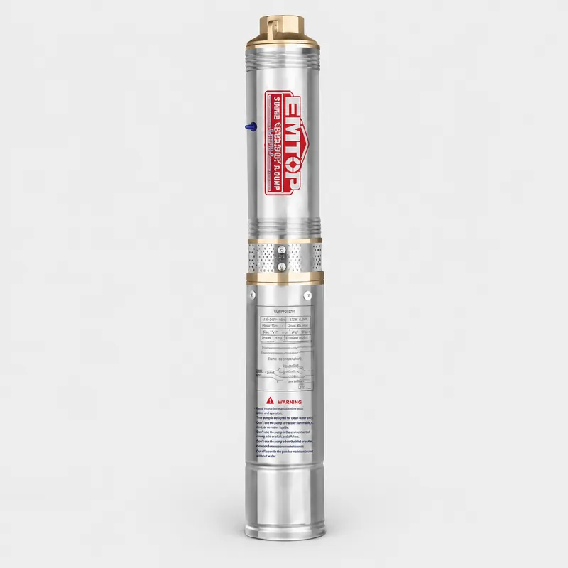 Bomba Sumergible 2.0 Hp 4'' 1500w Emtop (No Incluye Control)
