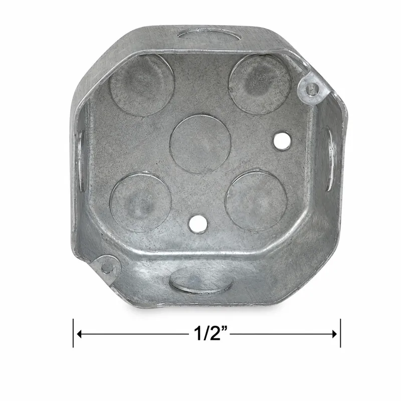 Caja Electrica Octagonal Metal 1.5 (Caj. 50) (Salida De 1/2) — vista 2