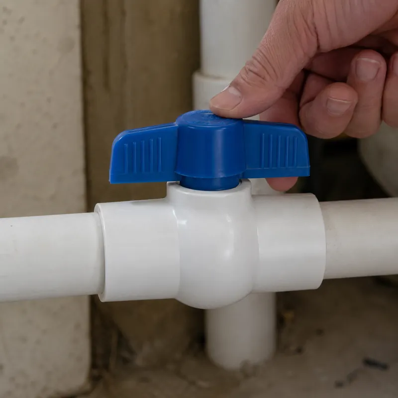 Llave De Bola Pvc 1 De Paso M/Azul (Paq. 10/1) — vista 3