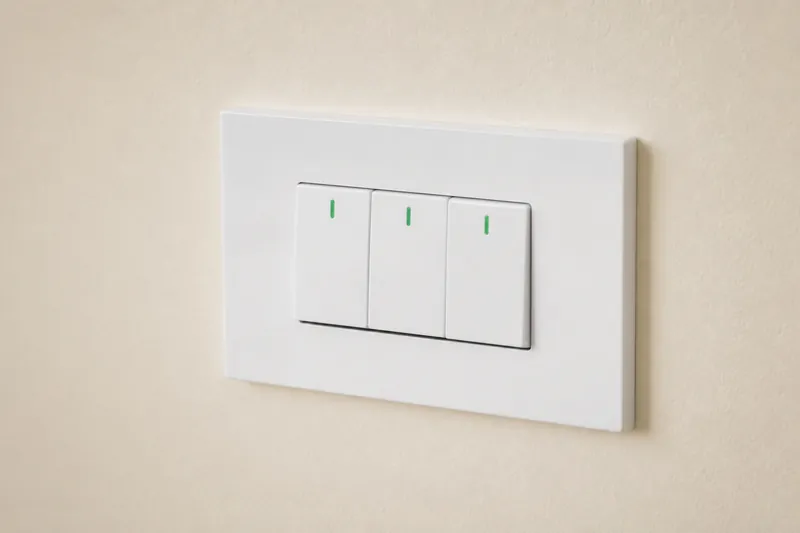 Interruptor Blanco Triple 3/Via