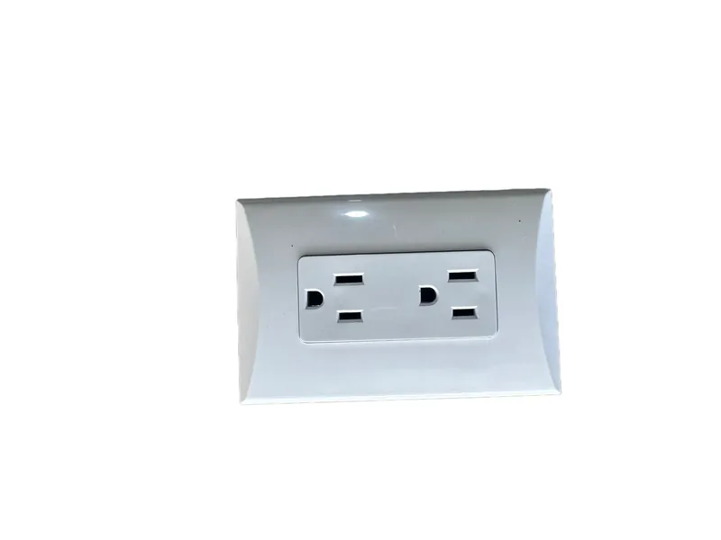 Toma Corriente Blanco Doble 118ks-06 (Caj. 10) — vista 3