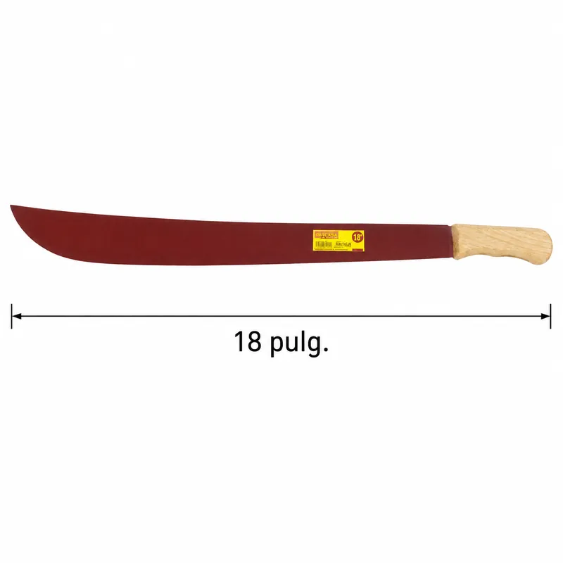 Machete 31d, 18" Clasico, Rojo, Madera R "homefer Tools" (Caj.12) — vista 3
