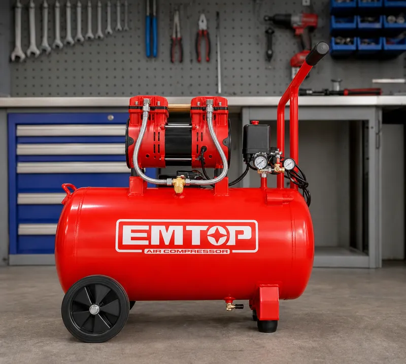 Compresor De Aire Emtop 1200w (1.6hp) 50l(13.2gal)