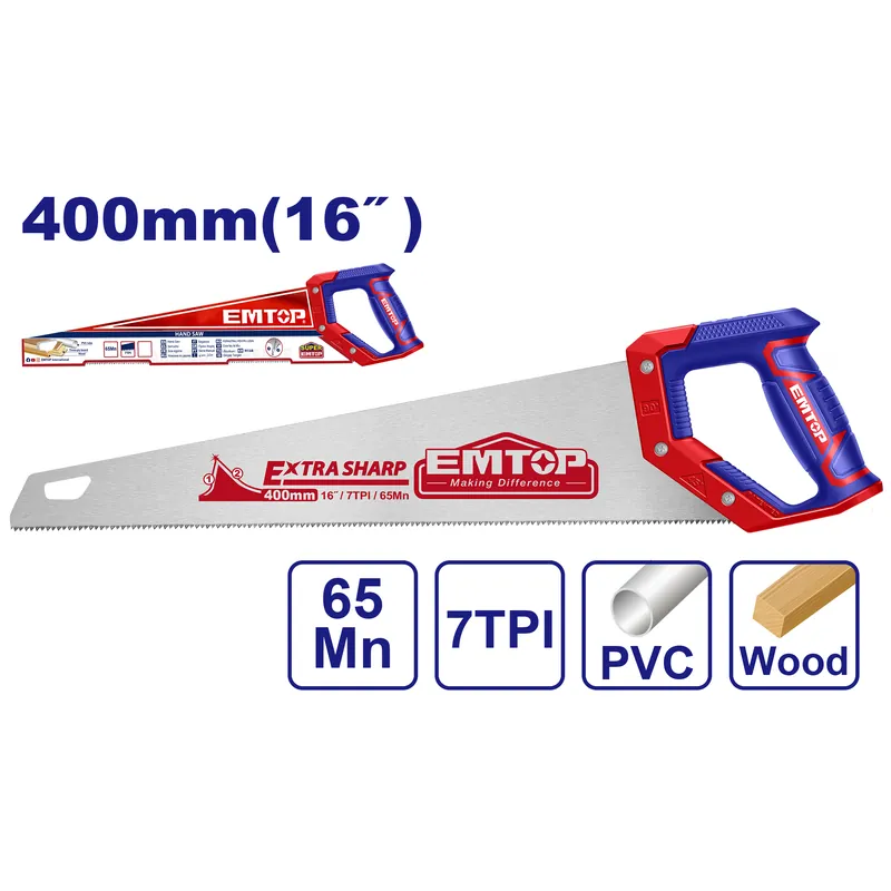 Serrucho 16" (Triple Dentado) Emtop (Caj. 6) — vista 2