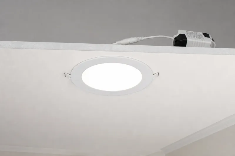 Panel De Luz Led Empostrable Redondo 18w 9" (Caj. 20)