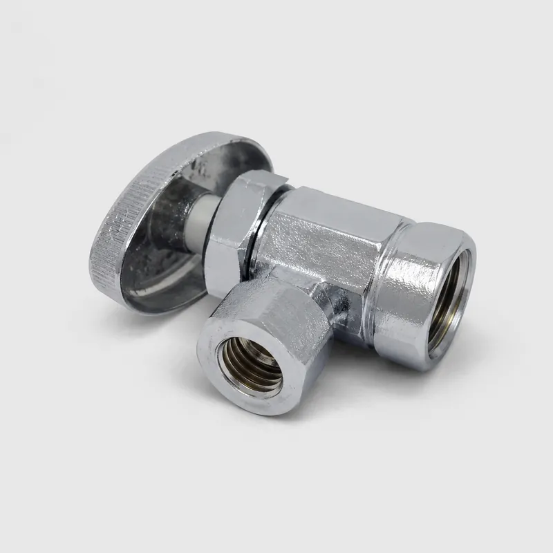 Llave Angular En Bronce 3/8*3/8 Pesada
