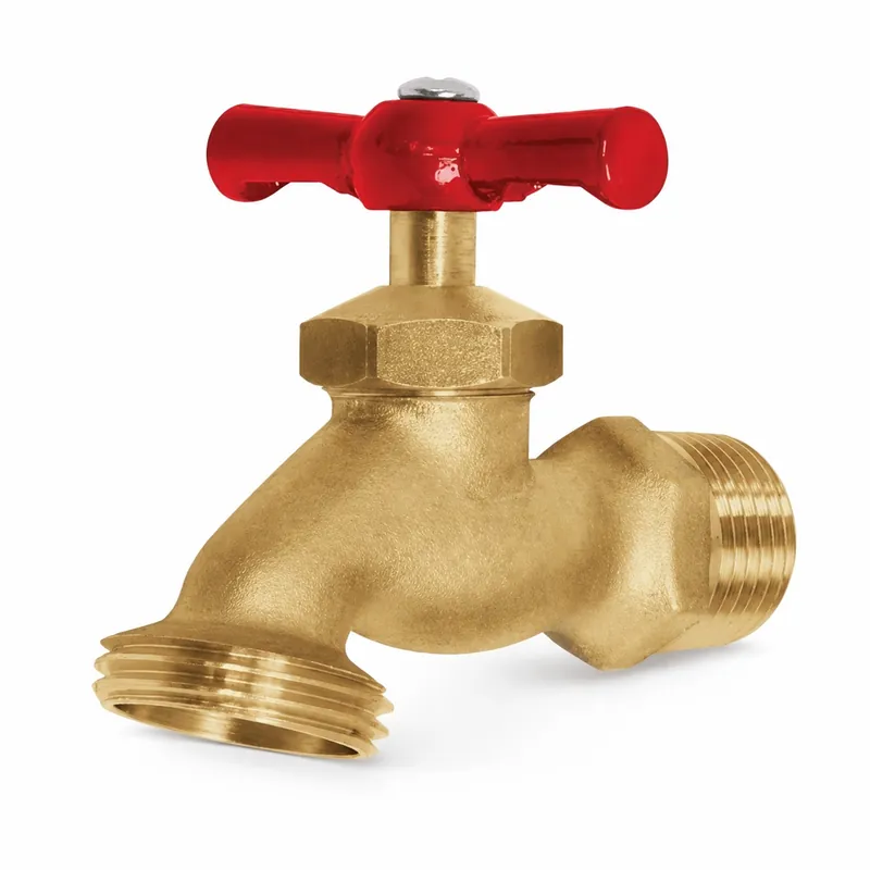 Llave De Chorro R/Manguera De Bronce Pesada T/Nibco 1/2